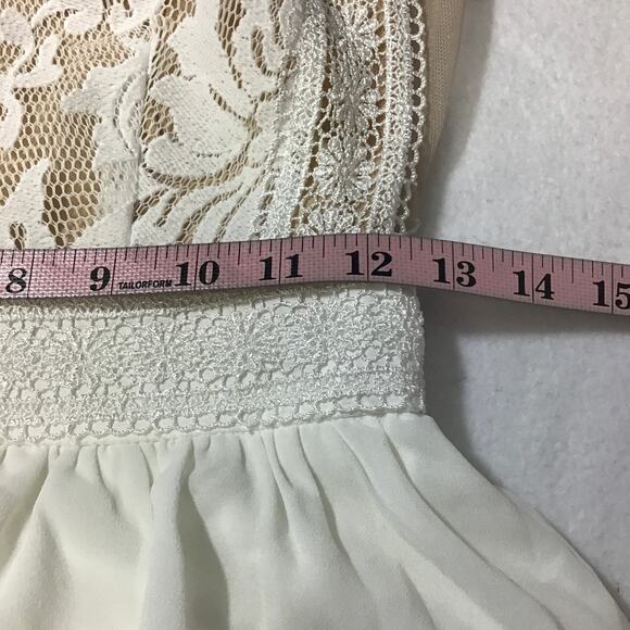 LULU'S XS Forever and Always White Lace Maxi Bridal Party Formal Dress NEW B24 - Picture 9 of 10